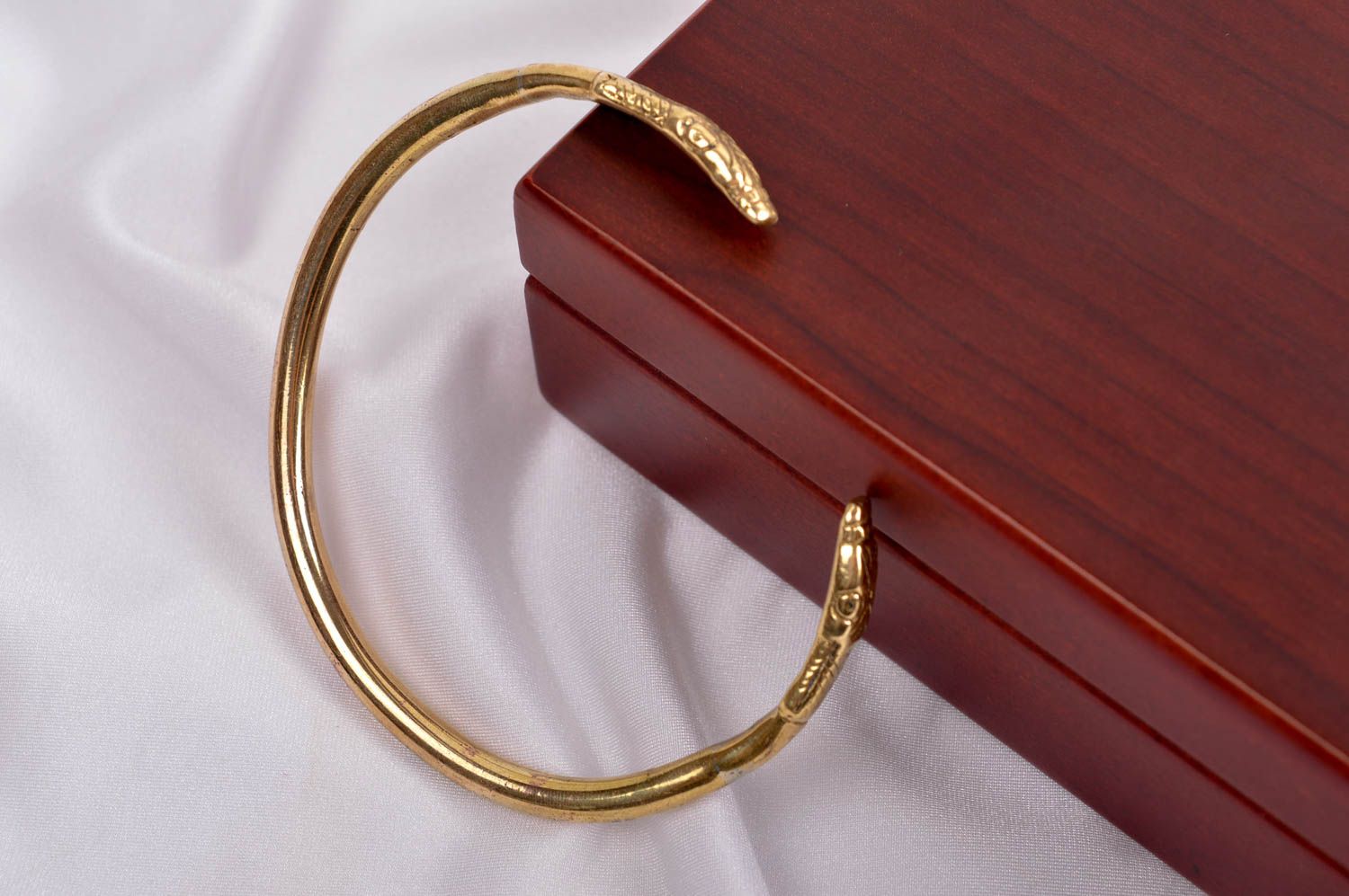 Handmade brass bracelet unusual designer bracelet cute wrist accessory photo 1