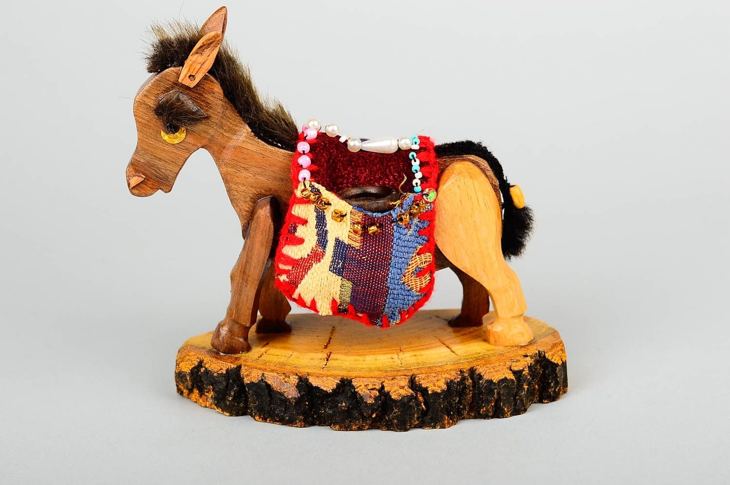 Small handmade wooden figurine modern art wood craft decorative use only photo 12