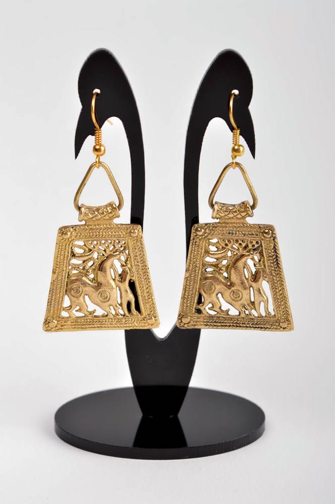 Earrings for women handmade jewellery metal jewelry designer accessories photo 2