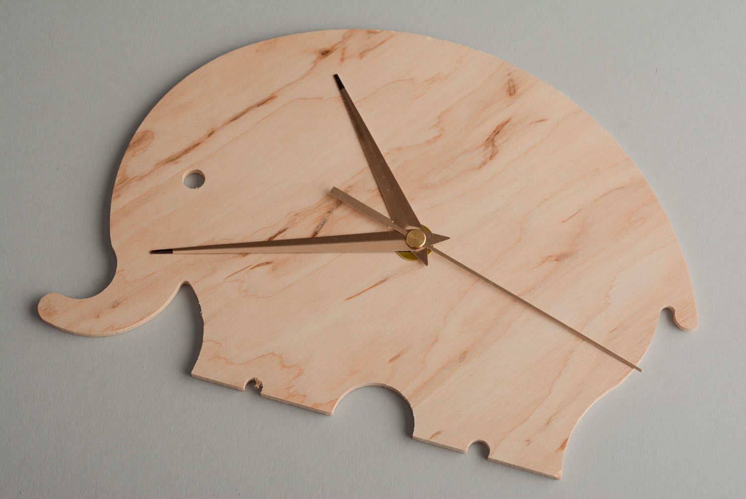 Homemade blank clock Elephant photo 1