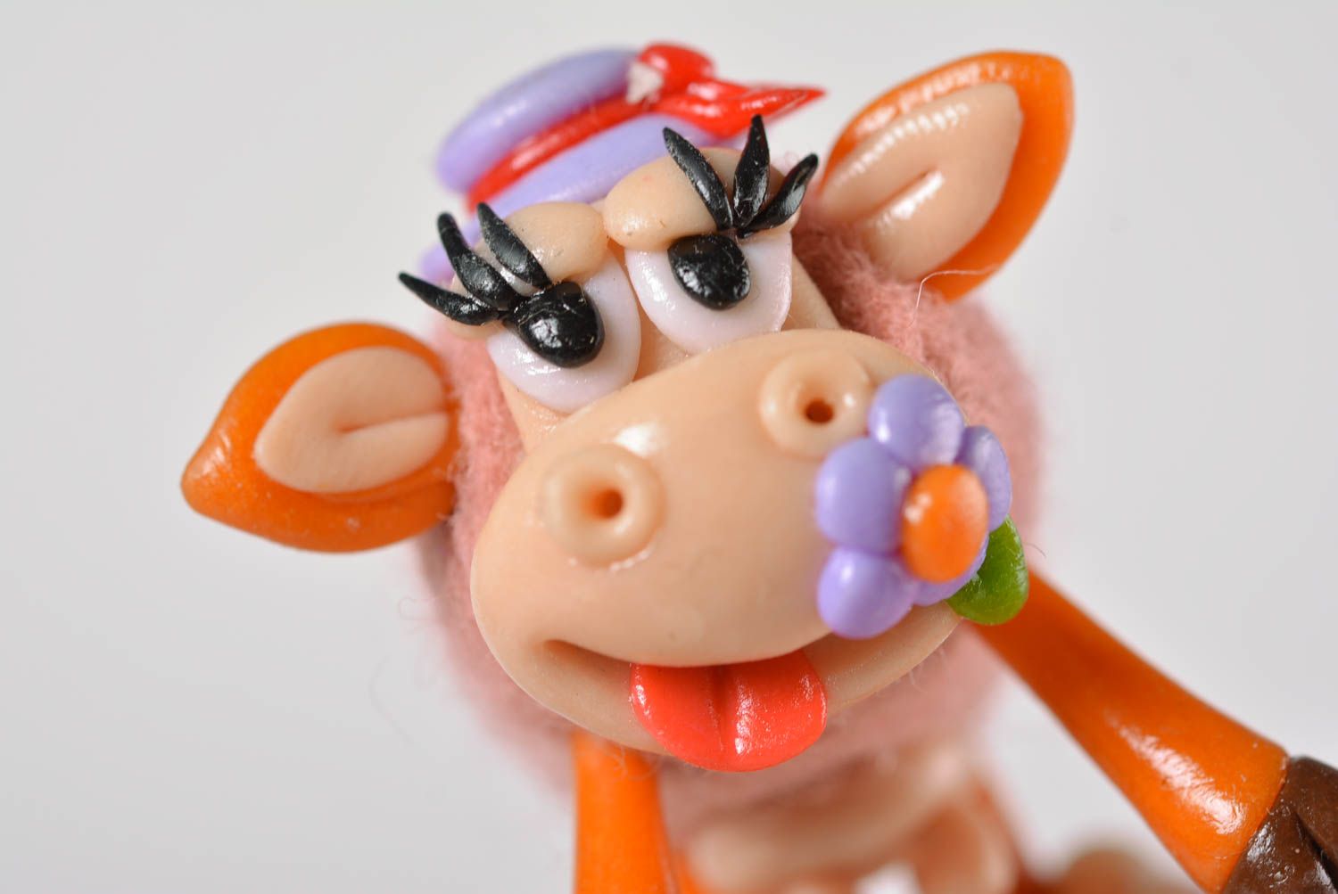 Soft toy for home handmade interior figurine stylish cute cow home decor photo 2