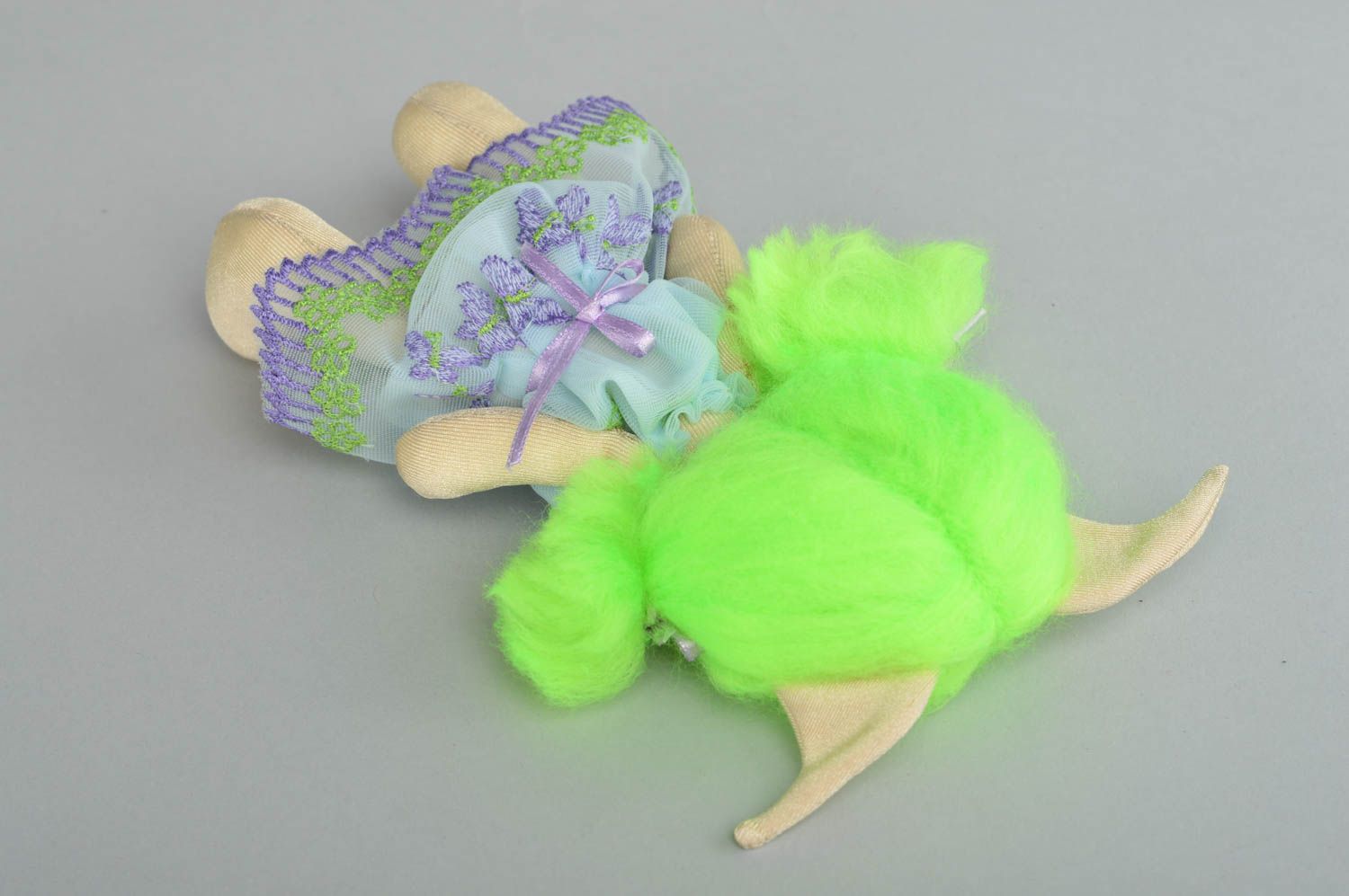 Muñeco de trapo hecho a mano juguete de peluche decoración de hogar Elfo foto 2