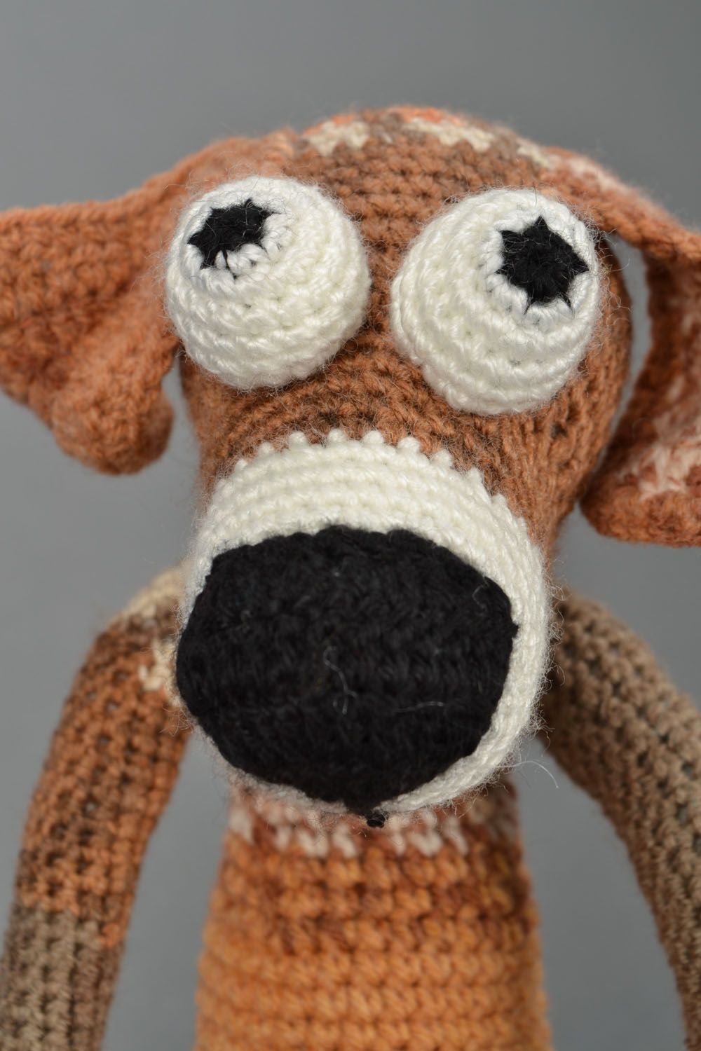 Soft crochet toy Dog Sirko photo 3
