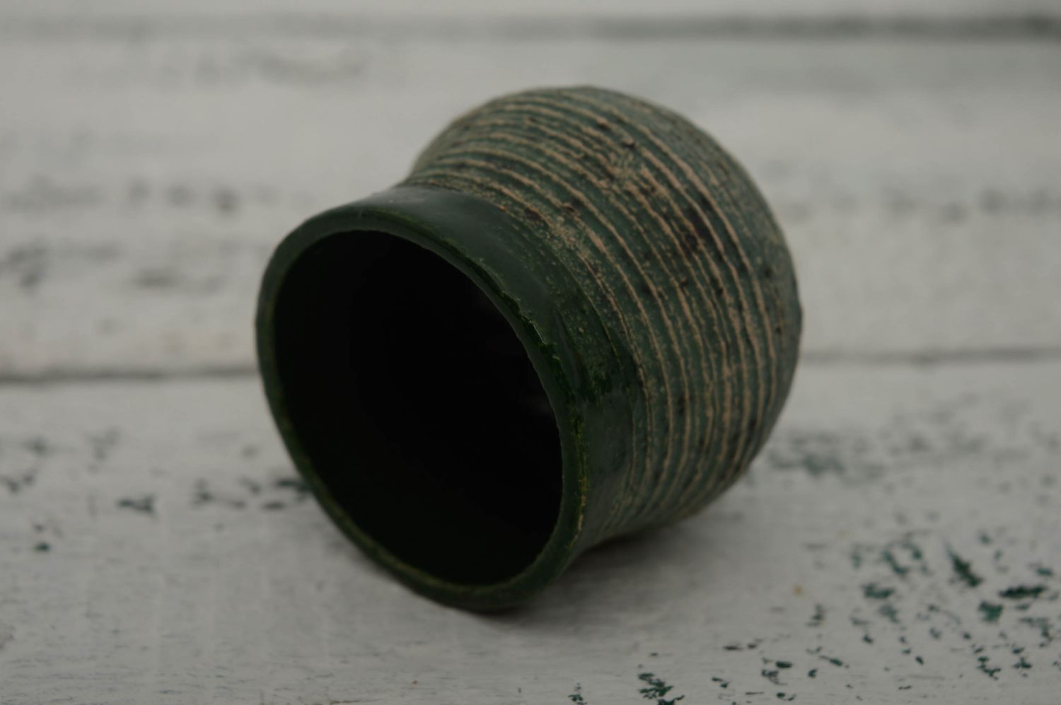 Copa cerámica hecha a mano 70ml foto 4