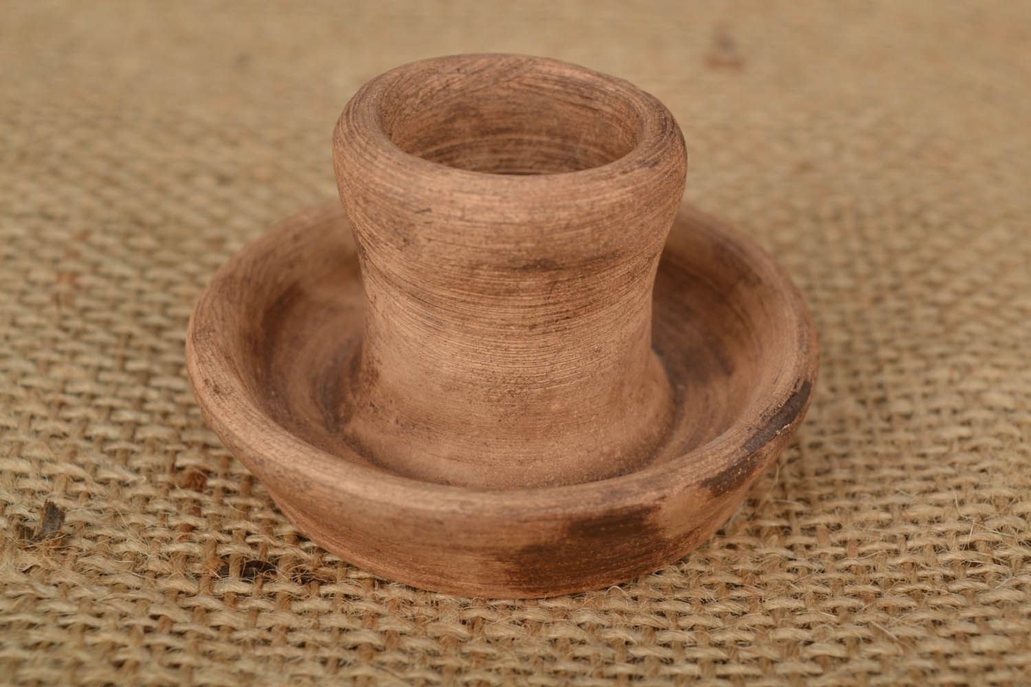 Clay candle holder photo 1