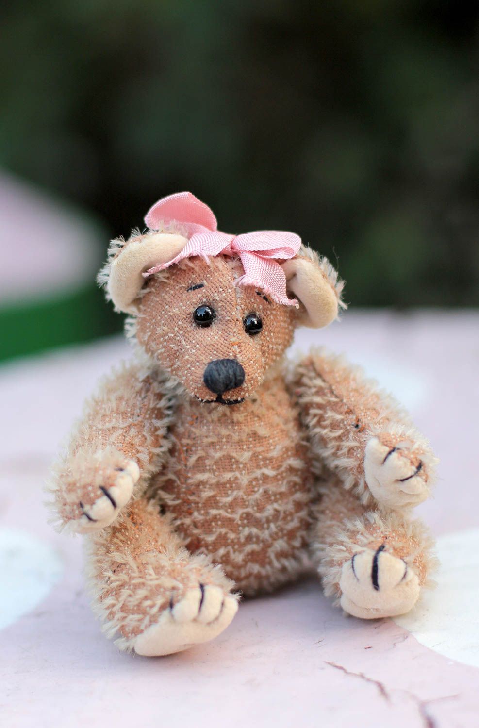 Handmade stylish soft toy unusual textile toy beautiful interior decor photo 5