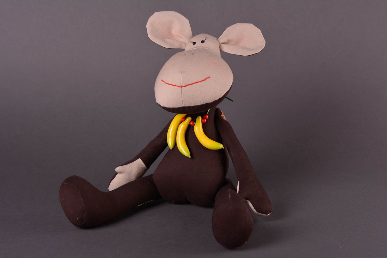Plüsch Affe handmade Stoff Kuscheltier Geschenk für Kinder Kuscheltier Affe foto 1