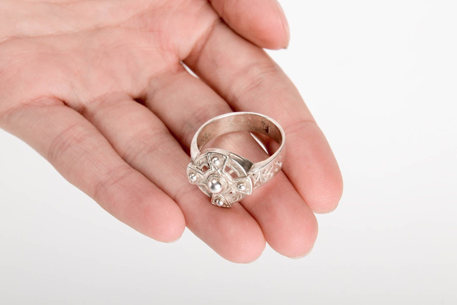 Stylish designer ring unusual ring for men handmade accessory present photo 5