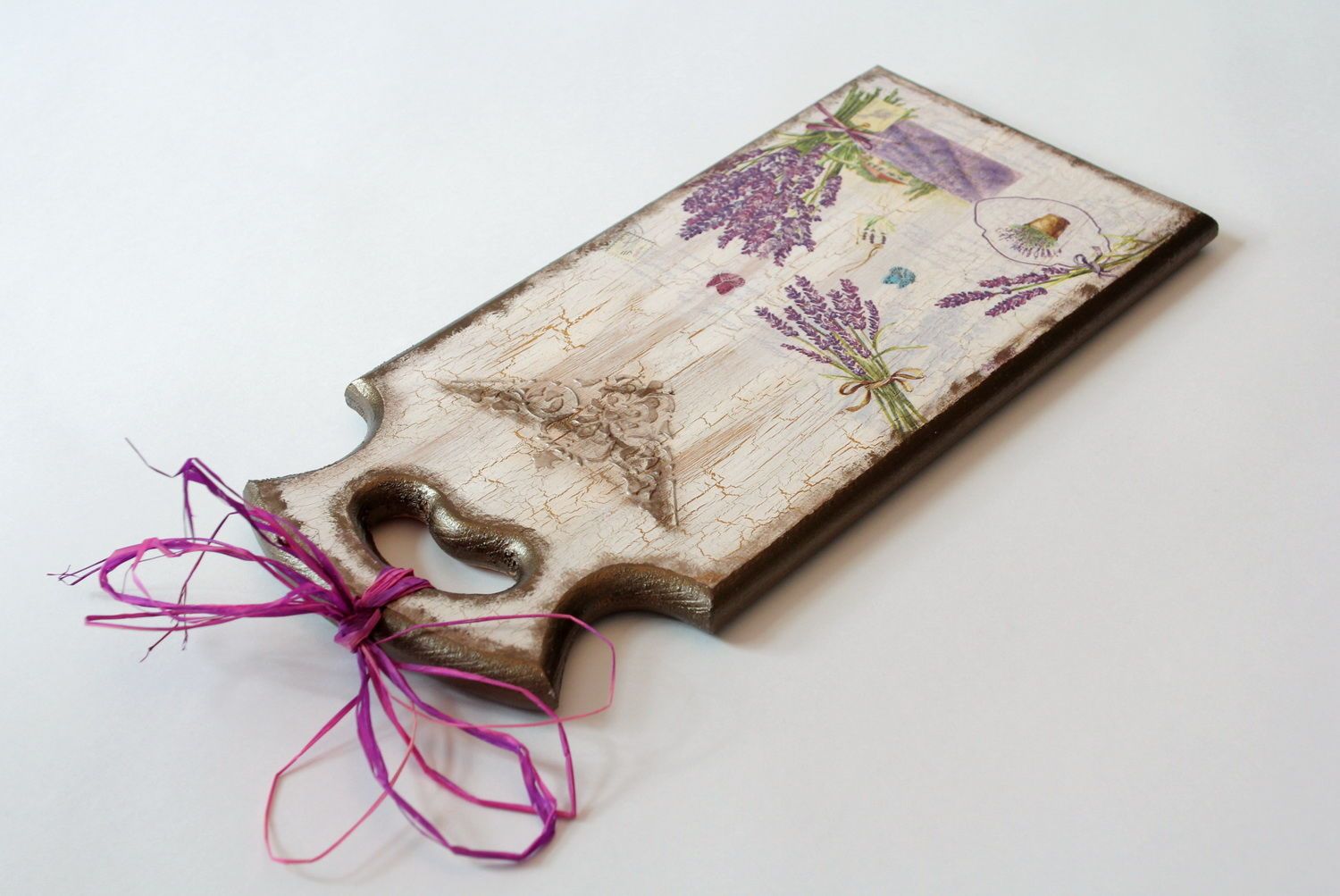 Decorative cutting board with lavender photo 3