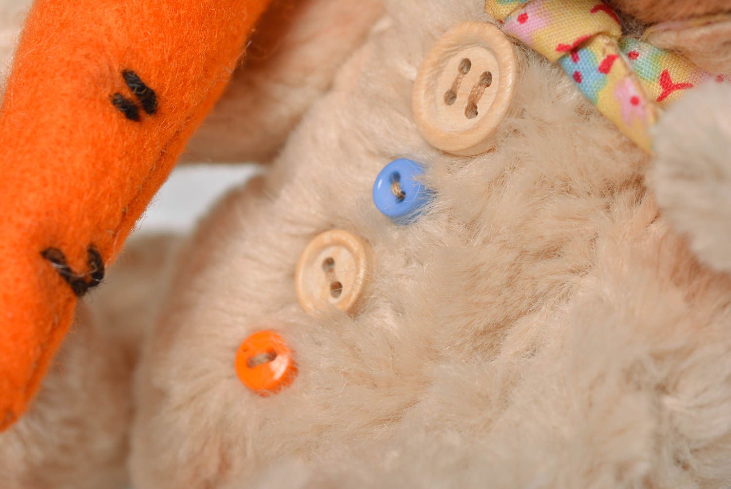 Bär Kleinkinder Spielzeug handmade Geschenk für Kinder Stoff Tier Haus Deko foto 4