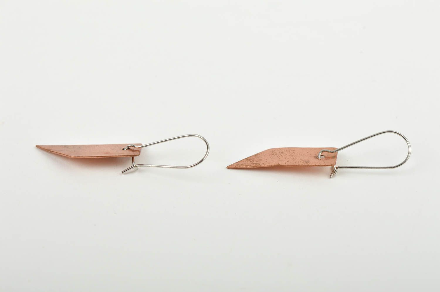 Designer handmade earrings copper stylish jewelry dangling earrings gift photo 5