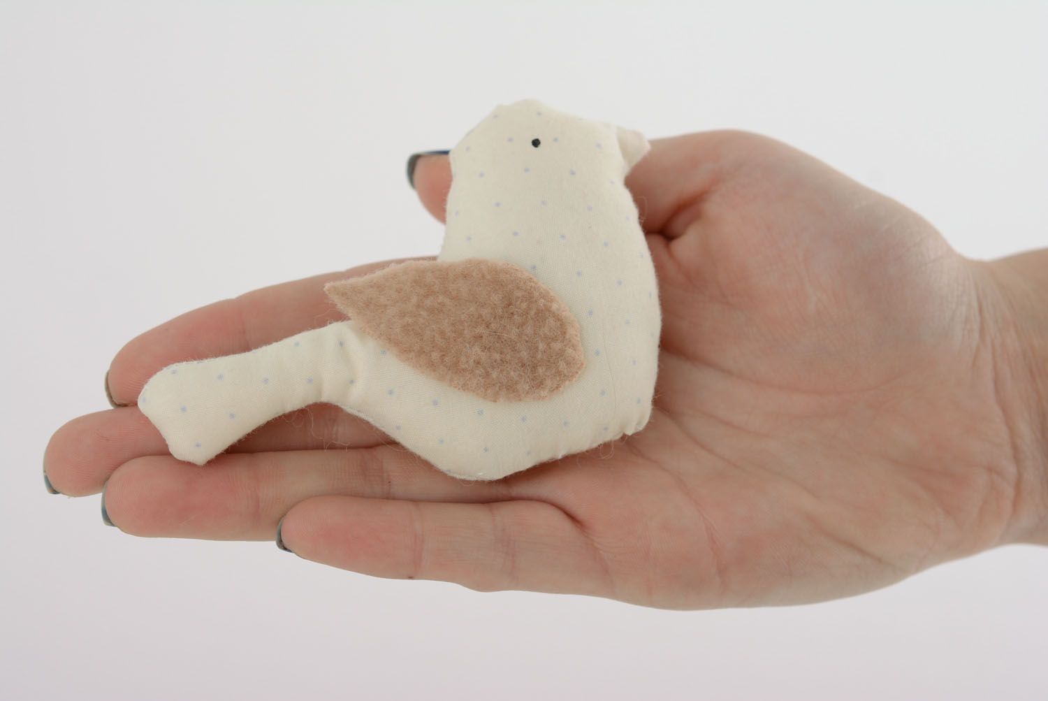 Brinquedo macio de tecido feito à mão com cheiro de lavanda Pássaro foto 4