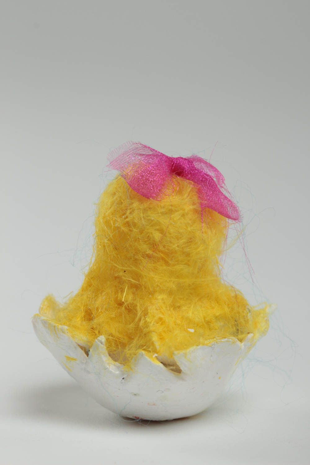 Figura hecha a mano de arcilla polímerica pollito amarillo regalo original foto 4