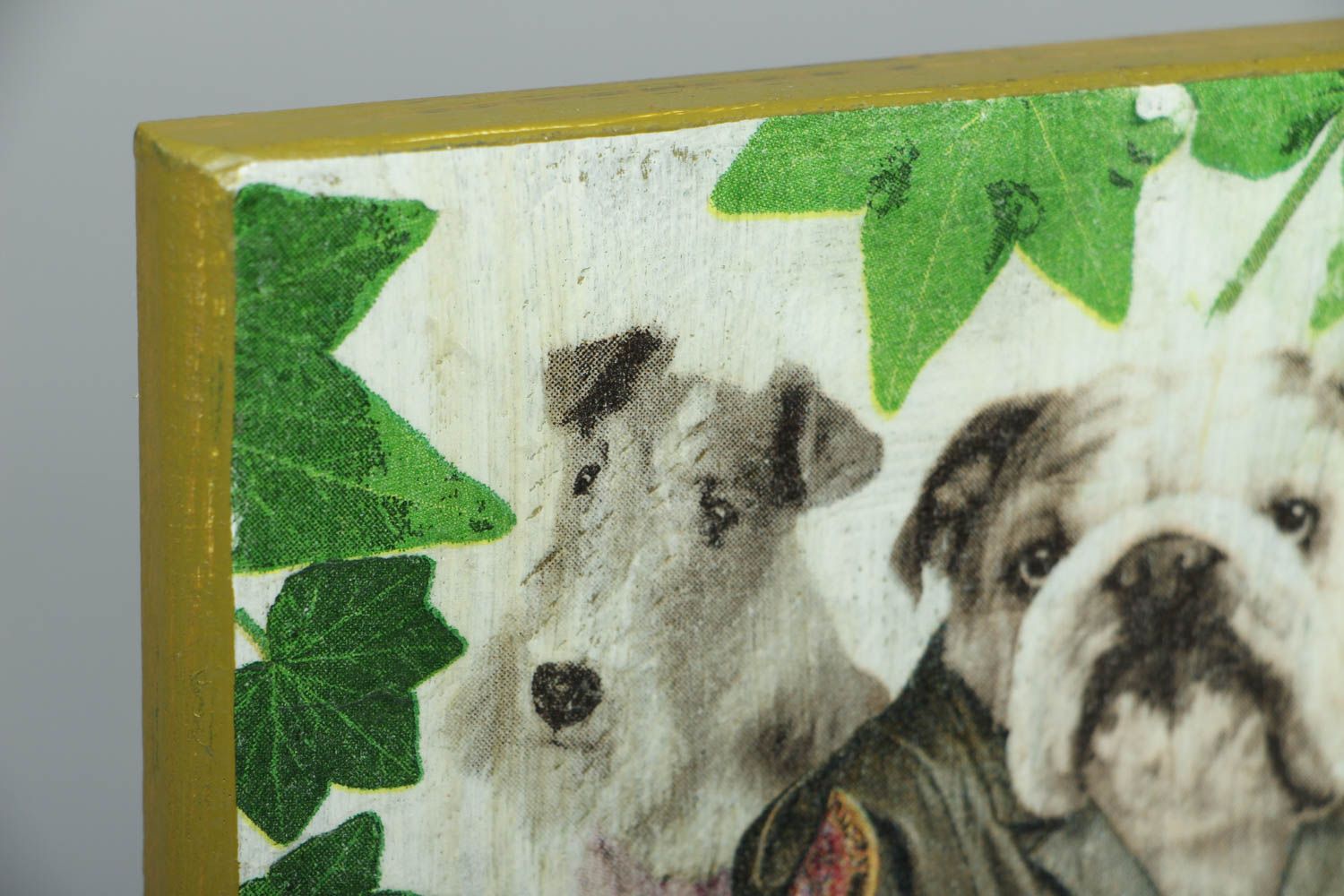 Wall panel with image of dogs photo 1