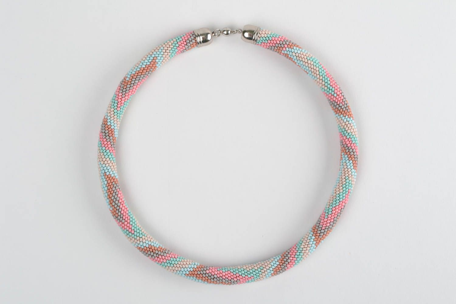 Beautiful handmade designer beaded cord necklace for women photo 4