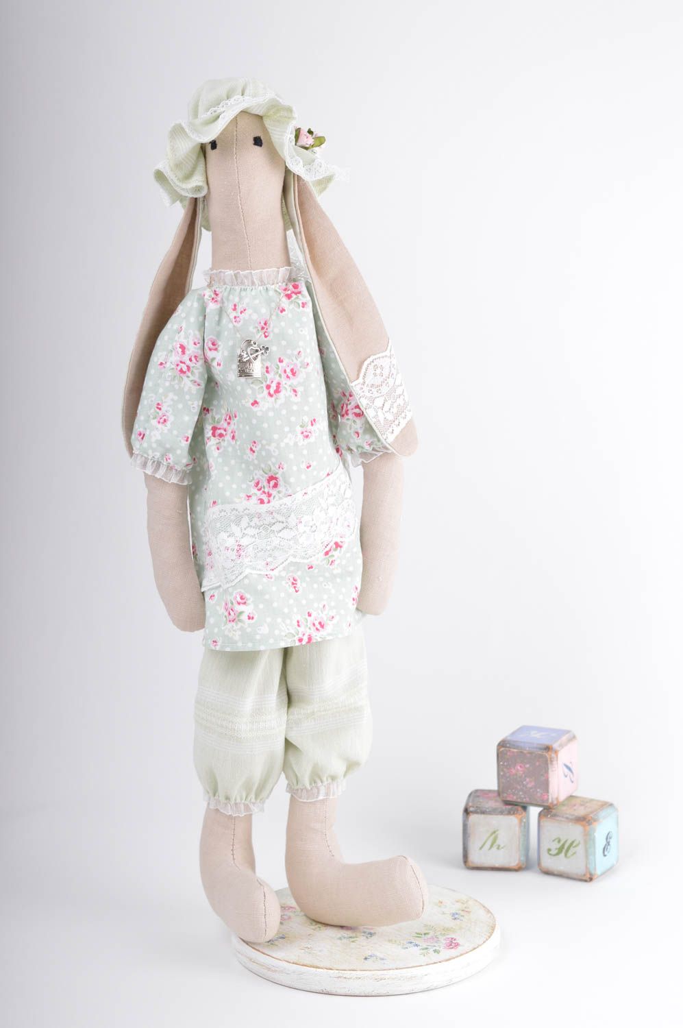 Unusual handmade soft toy rag doll for girls birthday gift ideas nursery design photo 1