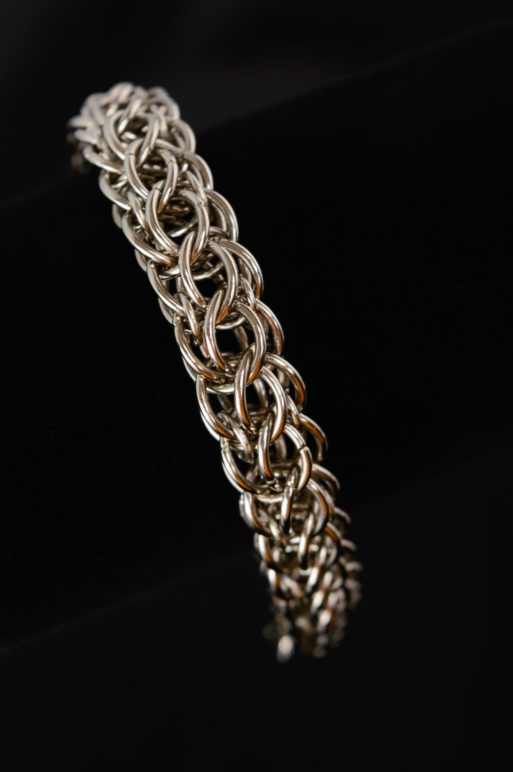 Chainmail metal bracelet photo 2