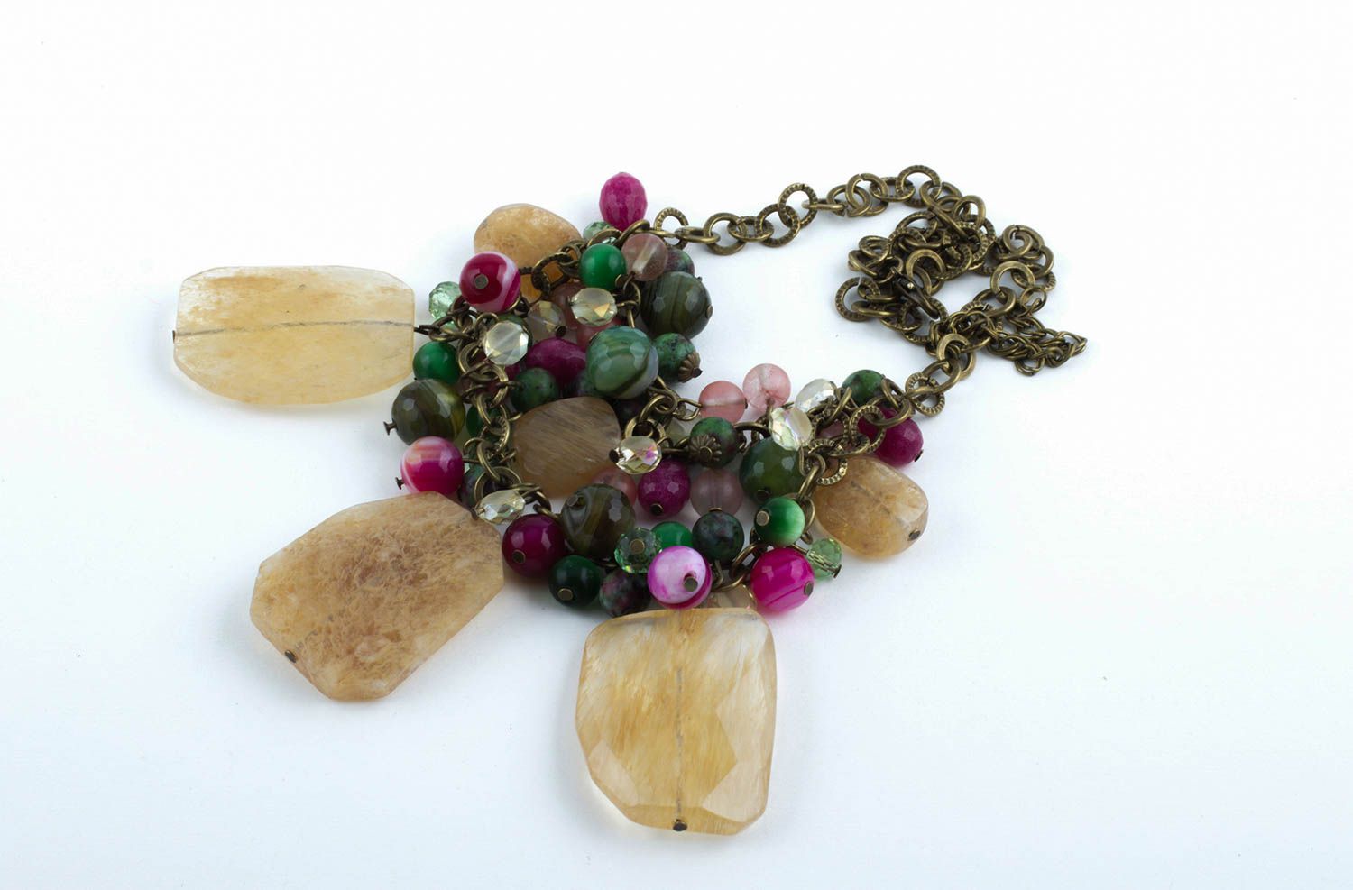 Handmade elegant necklace unusual trendy necklace beautiful jewelry gift photo 4