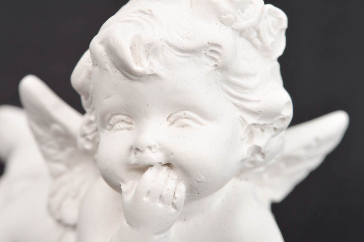 Figura de yeso blanca figura artesanal decoración de hogar regalo para niño foto 5