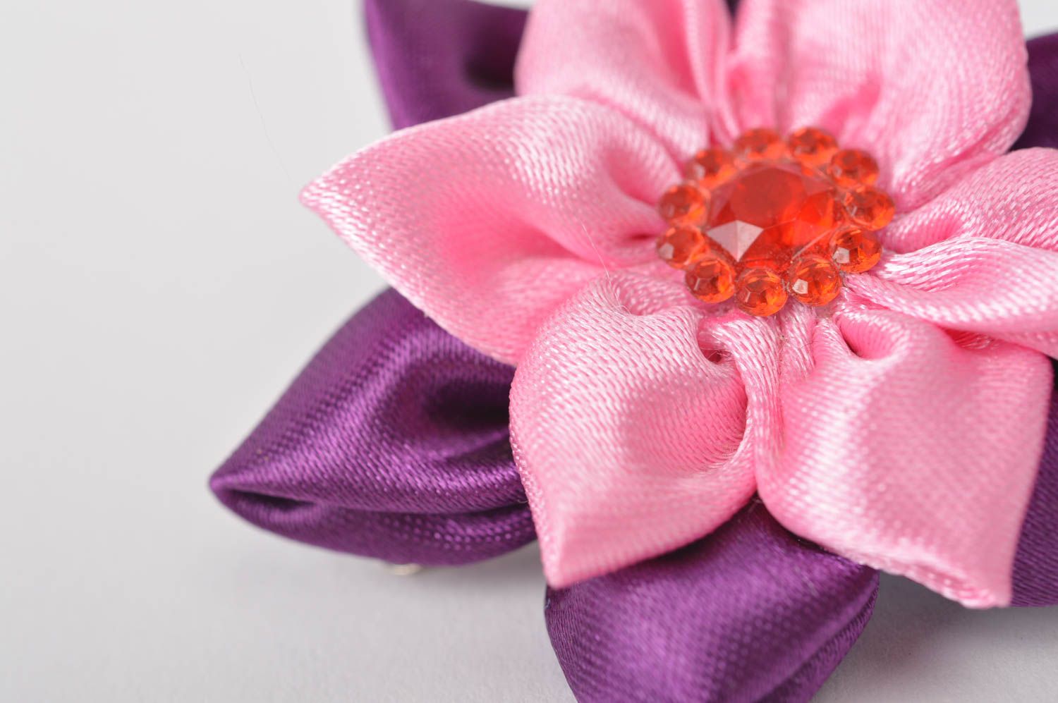 Handmade Mädchen Haarschmuck Haarspange Blume Mode Accessoire schön grell farbig foto 4