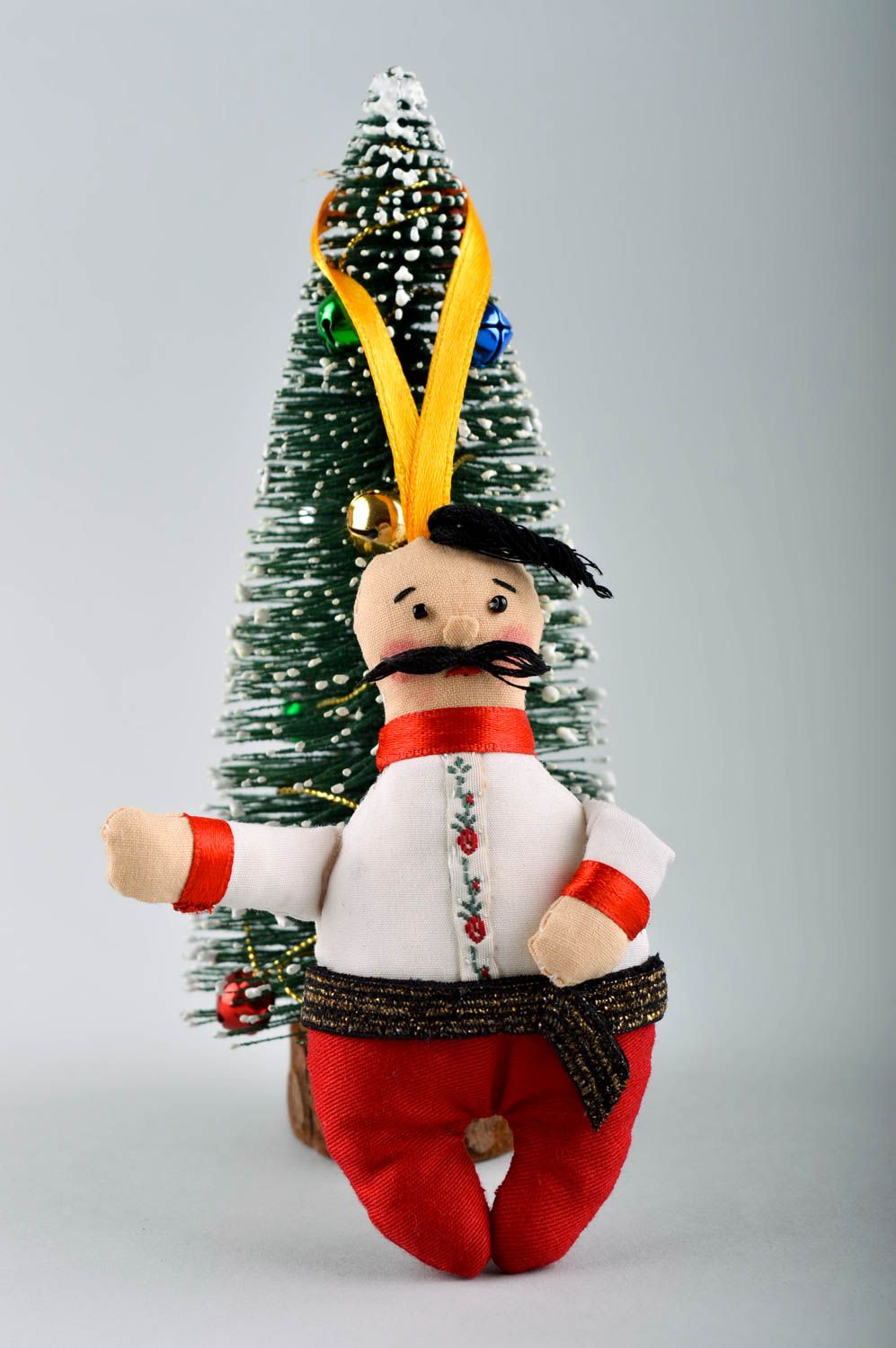 Jouet Noël fait main Suspension décorative en textile poupée Déco maison photo 1