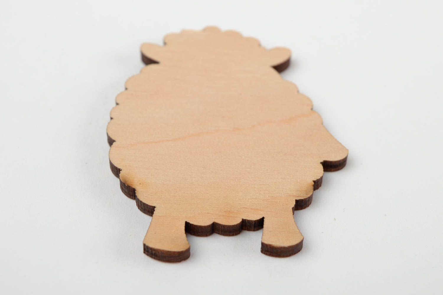 Handmade wooden fridge magnet cute unusual toy art blank for painting photo 5