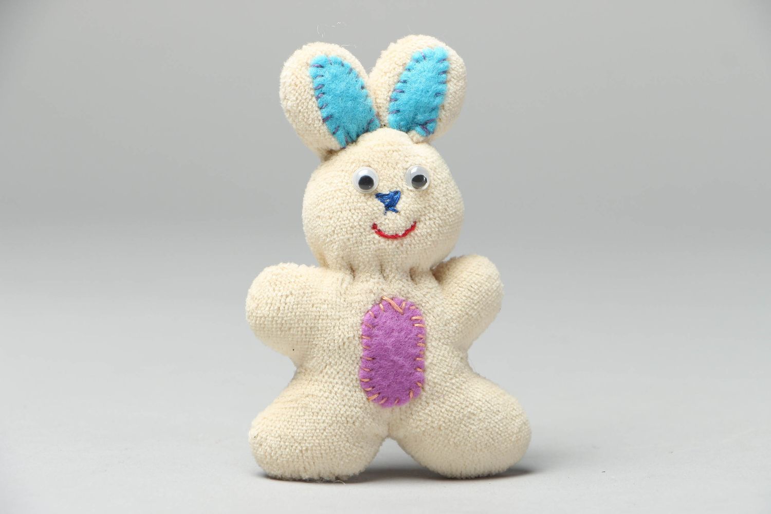 Soft fleece toy hare photo 1