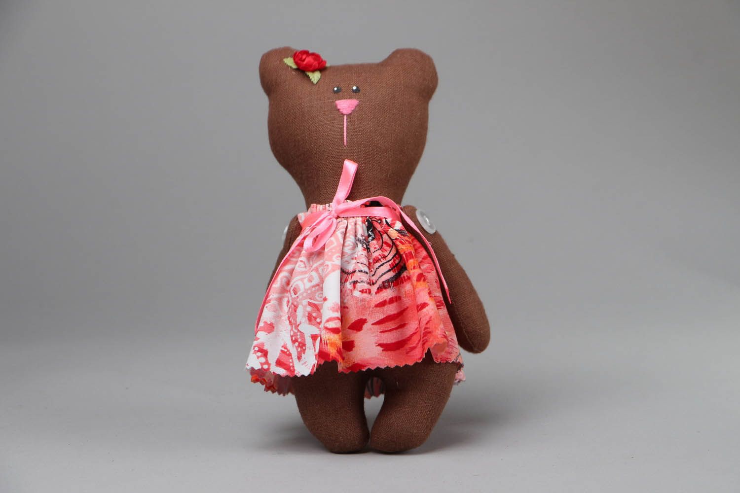 Игрушка ручной работы Шоколадная медведица фото 1
