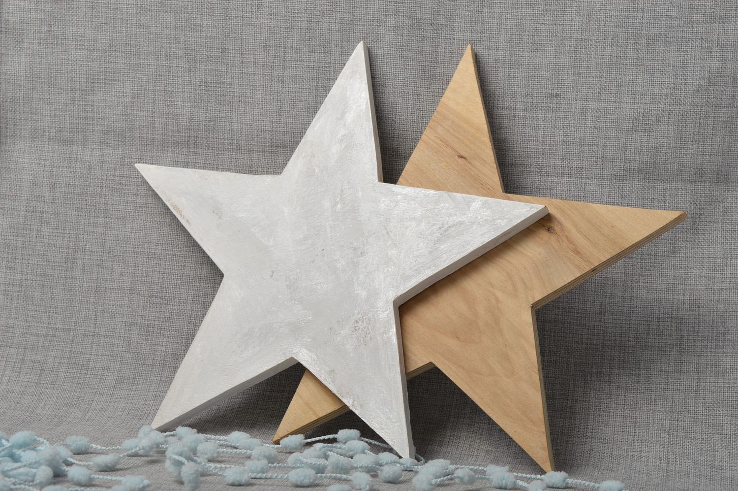 Blank for creativity wooden star for painting home decor decorative use only photo 1