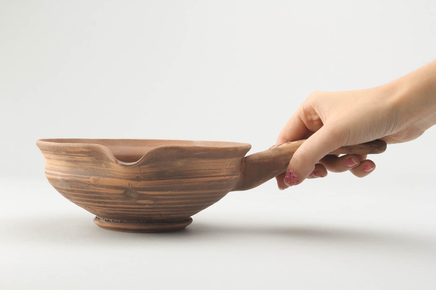 Handmade ceramic ladle photo 2