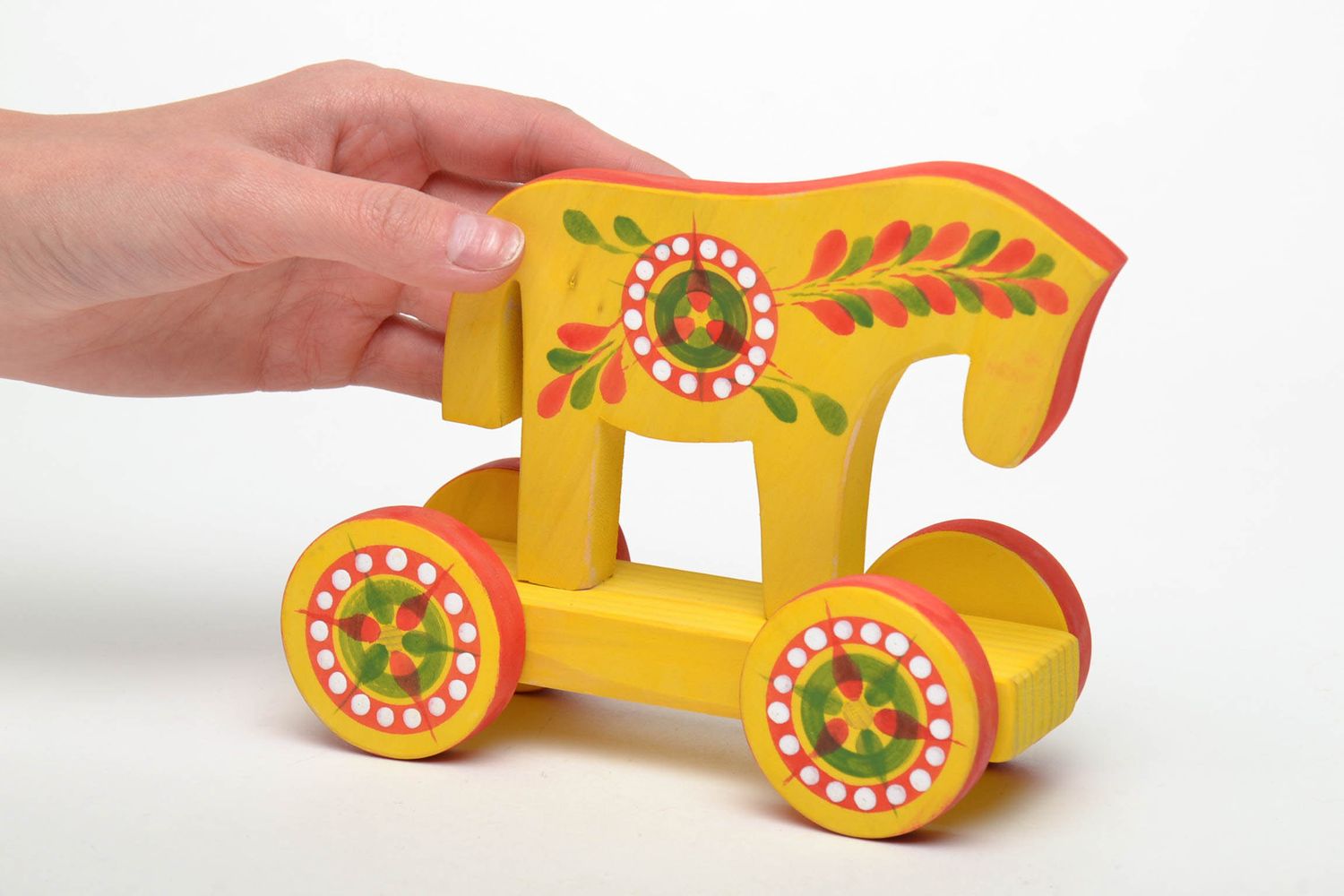 Wooden toy horse photo 5