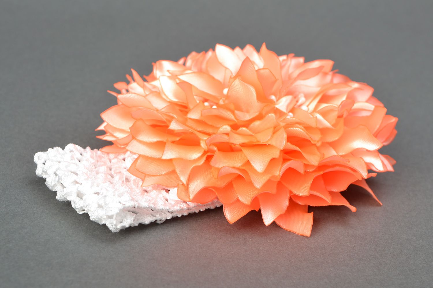 Handmade Haarband mit Blume foto 3