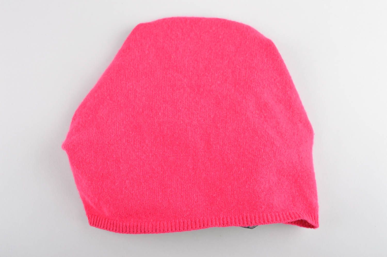 Зимняя женская шапка ручной работы головной убор зимняя шапка авторская розовая фото 5