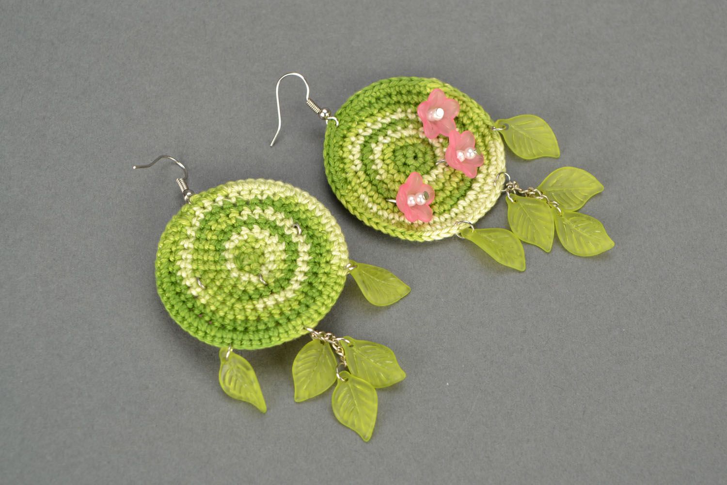 Crochet earrings Spring photo 5