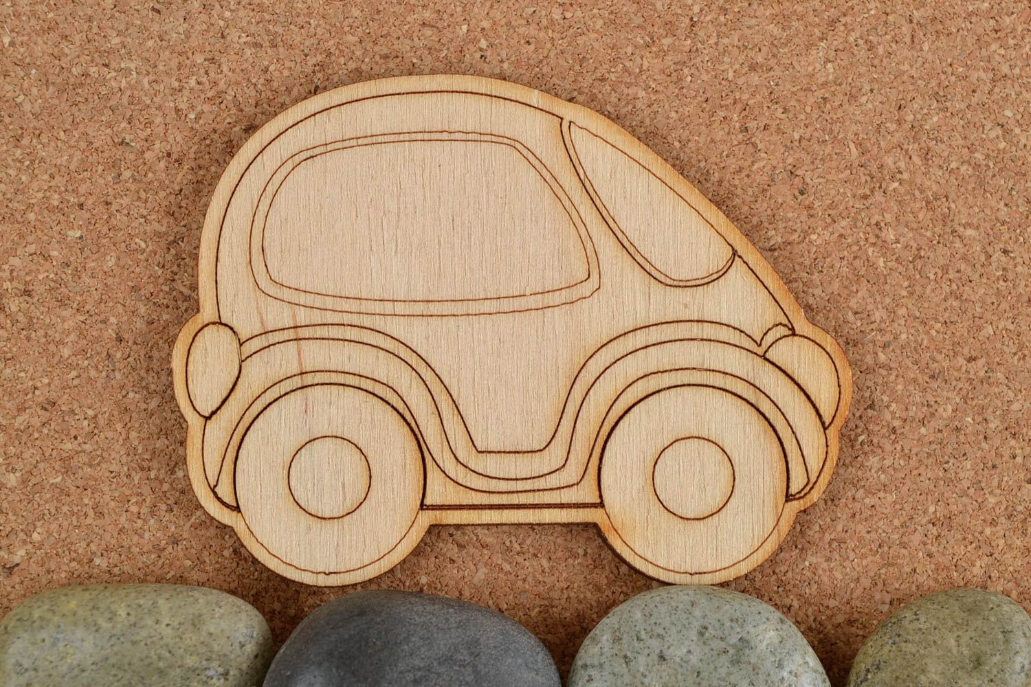 Handmade Holz Rohling Holzartikel zum Bemalen Scrapbooking Material Auto foto 1