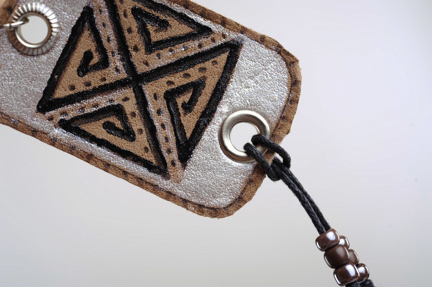 Key Chain Made of Leather Meander photo 5