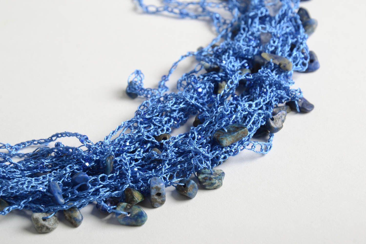 Stylish handmade crochet necklace textile jewelry designs crochet ideas photo 3