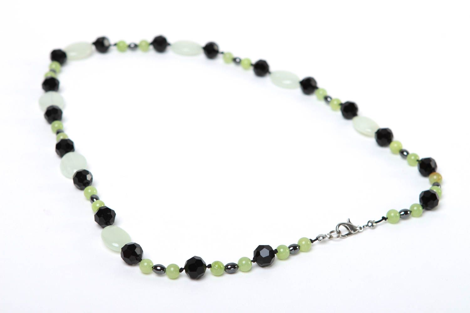 Perlen Schmuck handgeschaffen Halskette für Frauen schick Geschenk für Frauen foto 4