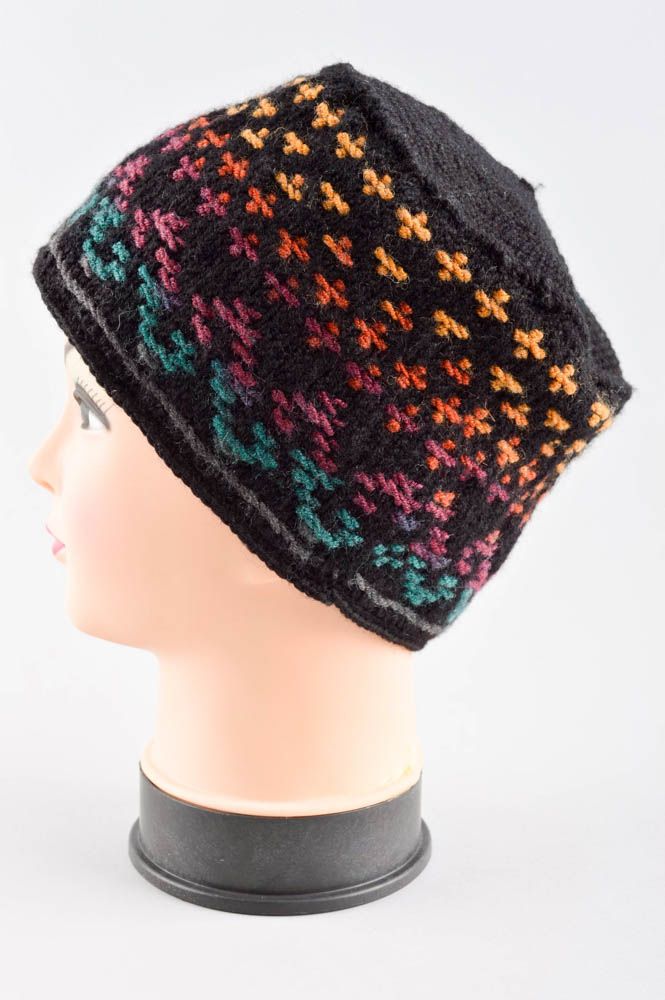 Beautiful handmade crochet warm baby hat fashion kids head accessories photo 3
