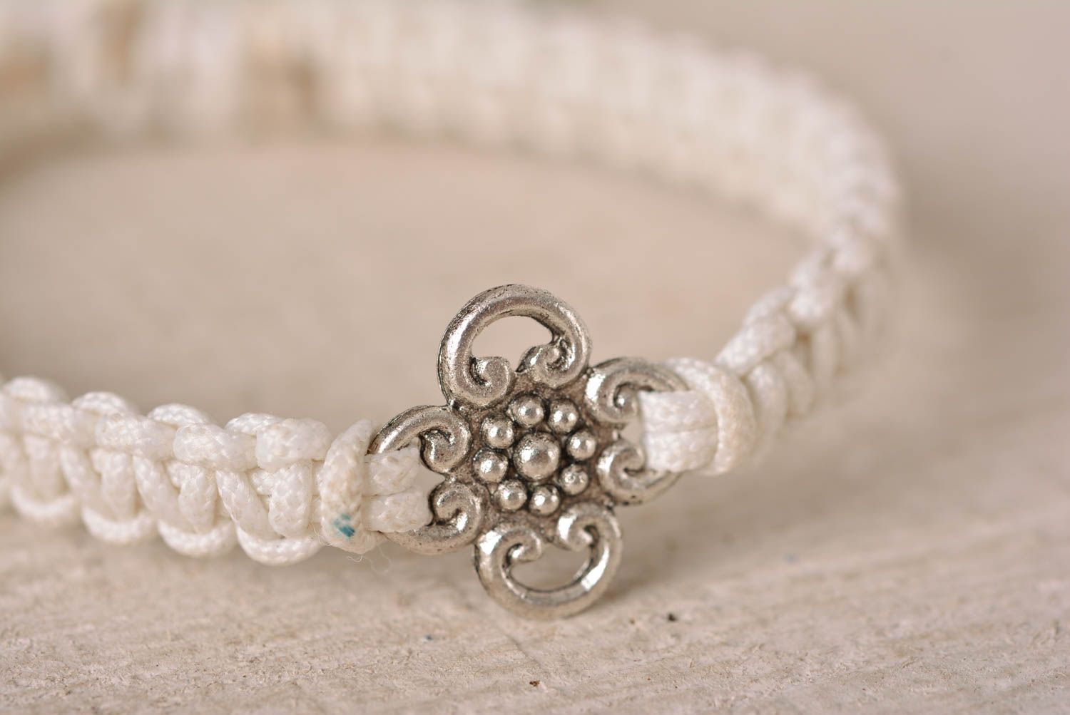 Stylish handmade bracelet designs woven cord bracelet textile bracelet photo 2