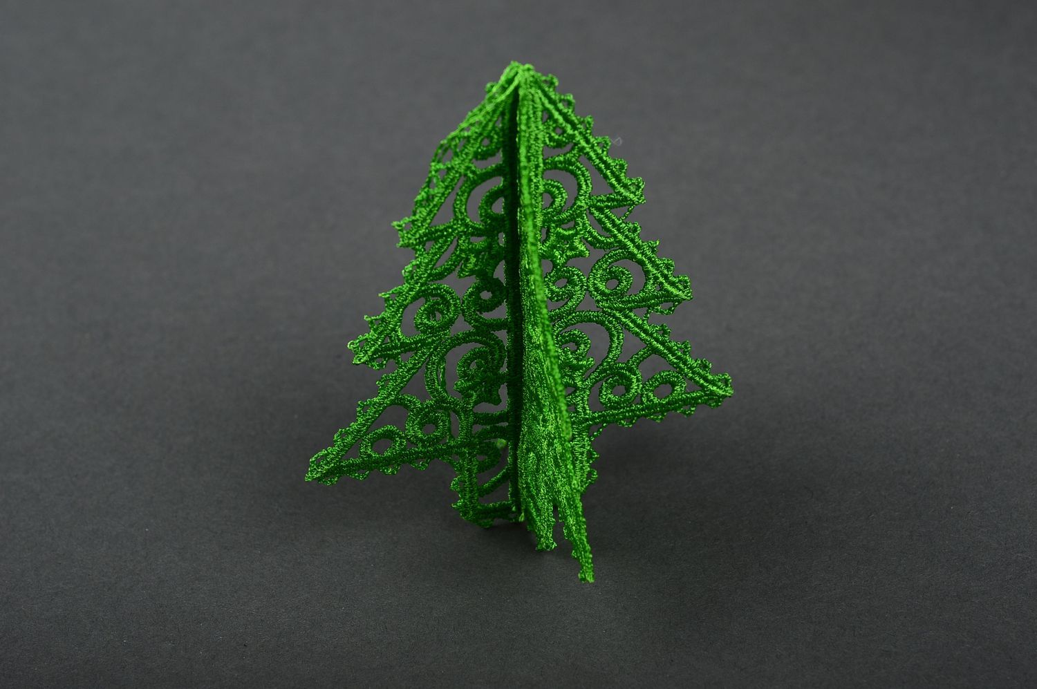 Adorno navideño hecho a mano elemento decorativo árbol de Navidad verde foto 3