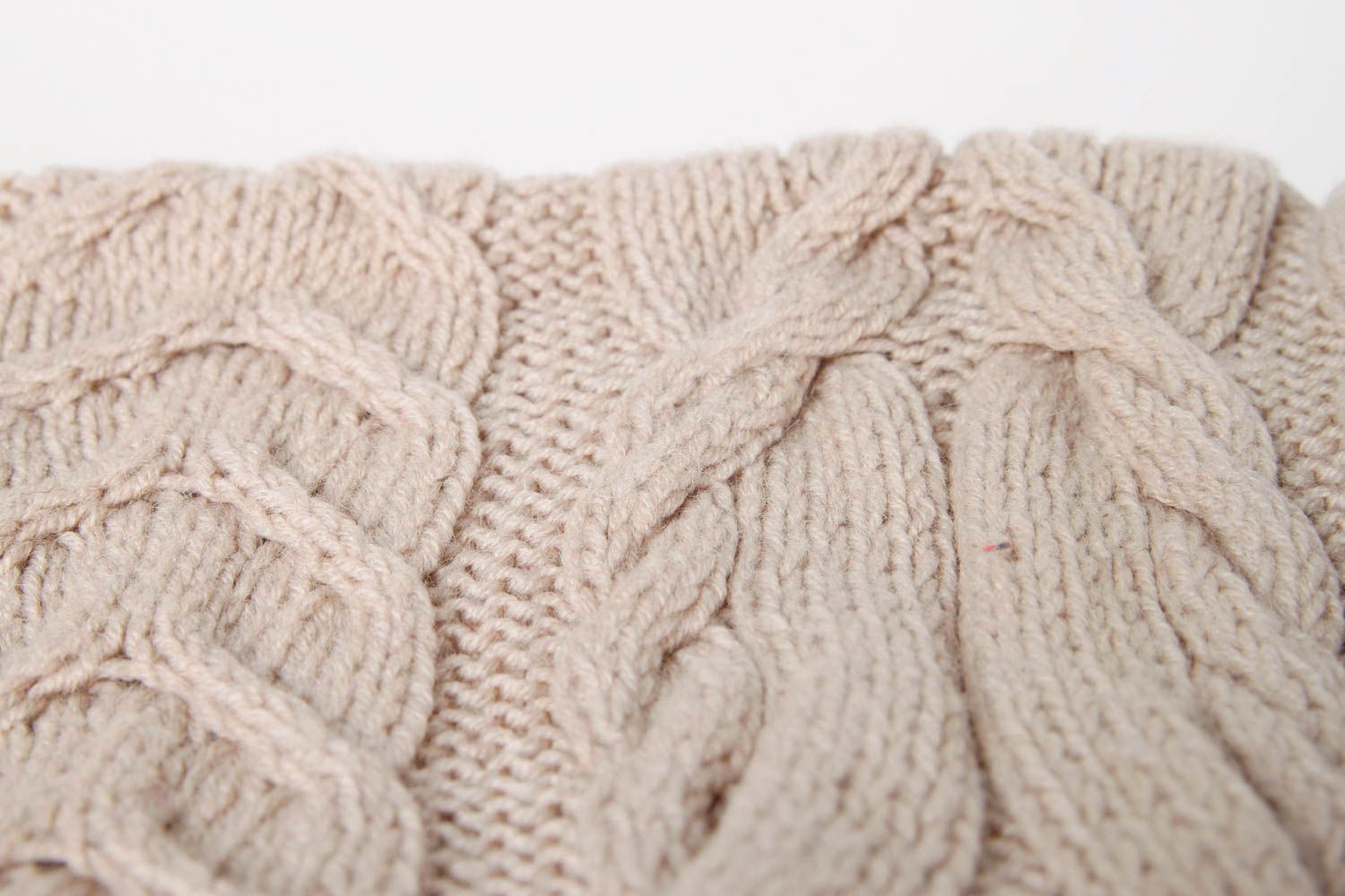 Handmade woolen scarf hand-knitted mittens for women elegant scarf winter scarf photo 10