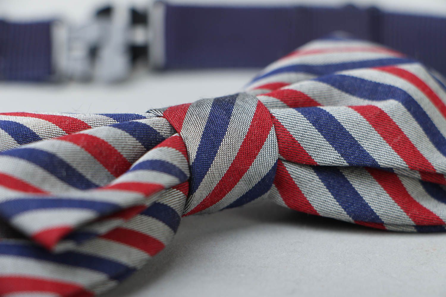 Handmade fabric bow tie photo 3