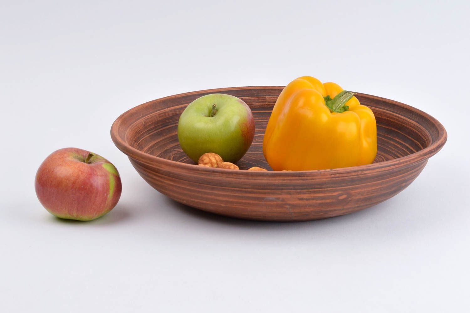 Plato de cerámica hecho a mano para ensalada vajilla moderna utensilio de cocina foto 1