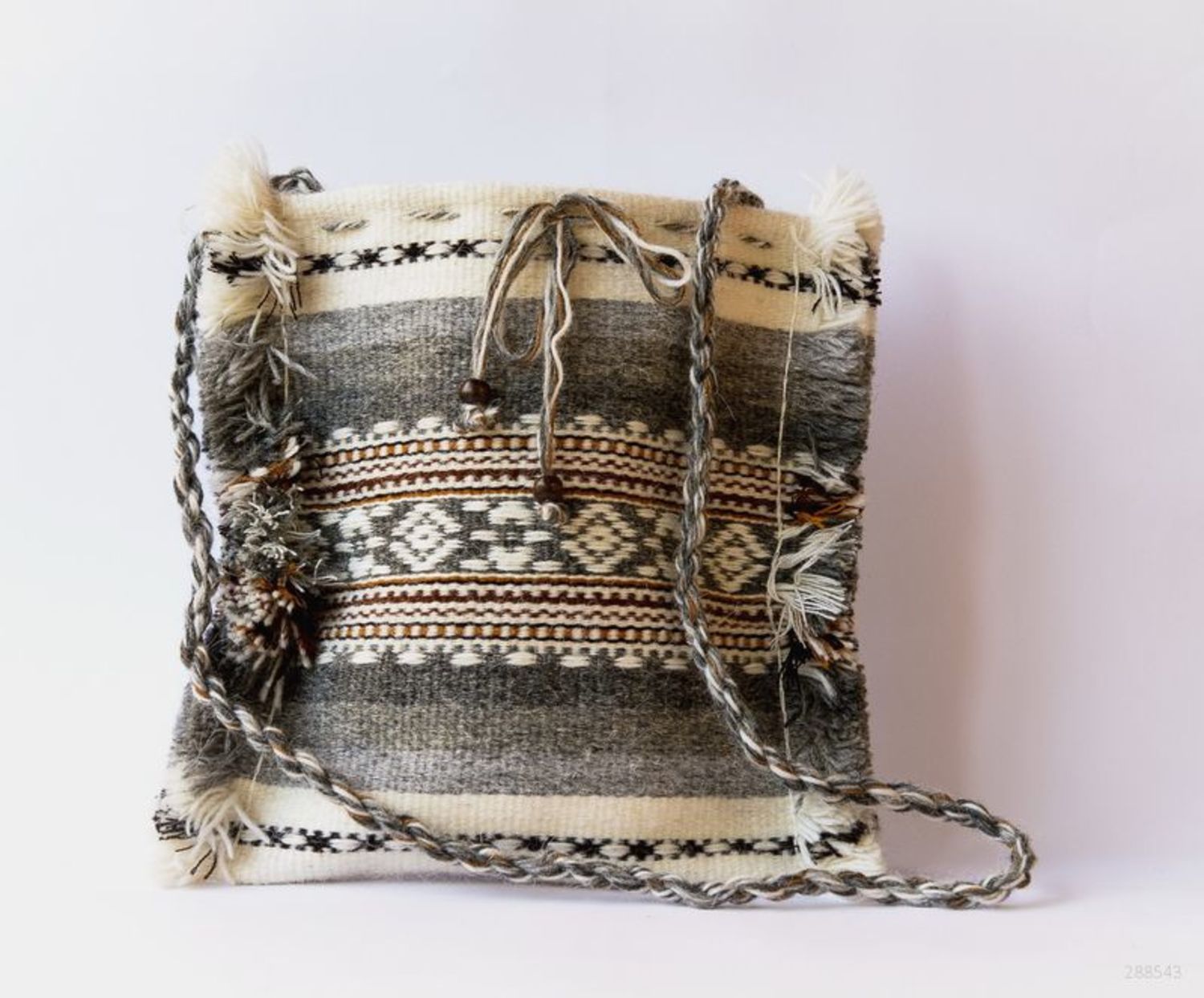 Borsa in stile etnico di lana fatta a mano Borsetta vintage Accessori donna  
 foto 1