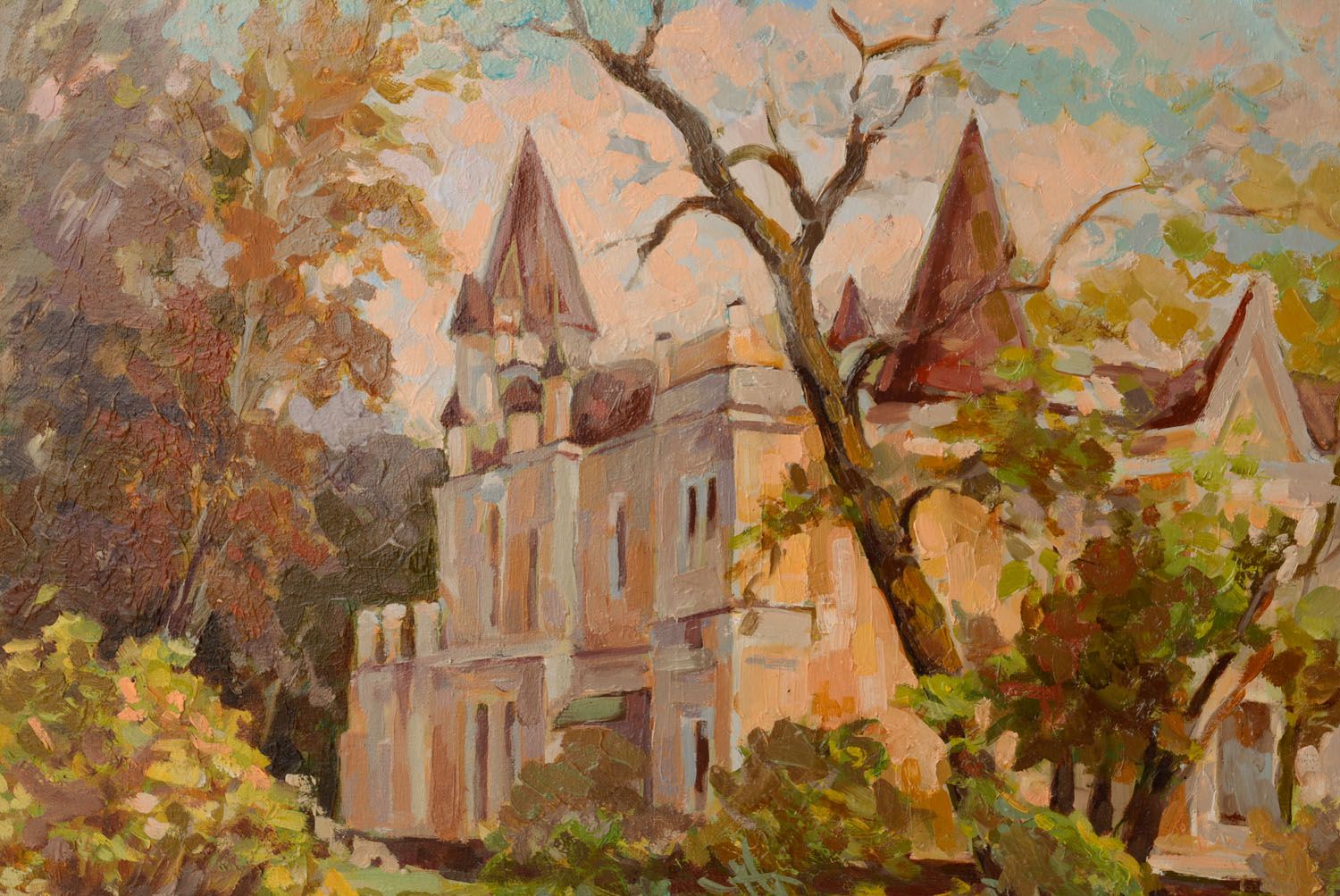 Oil cityscape painting Governor's House photo 2
