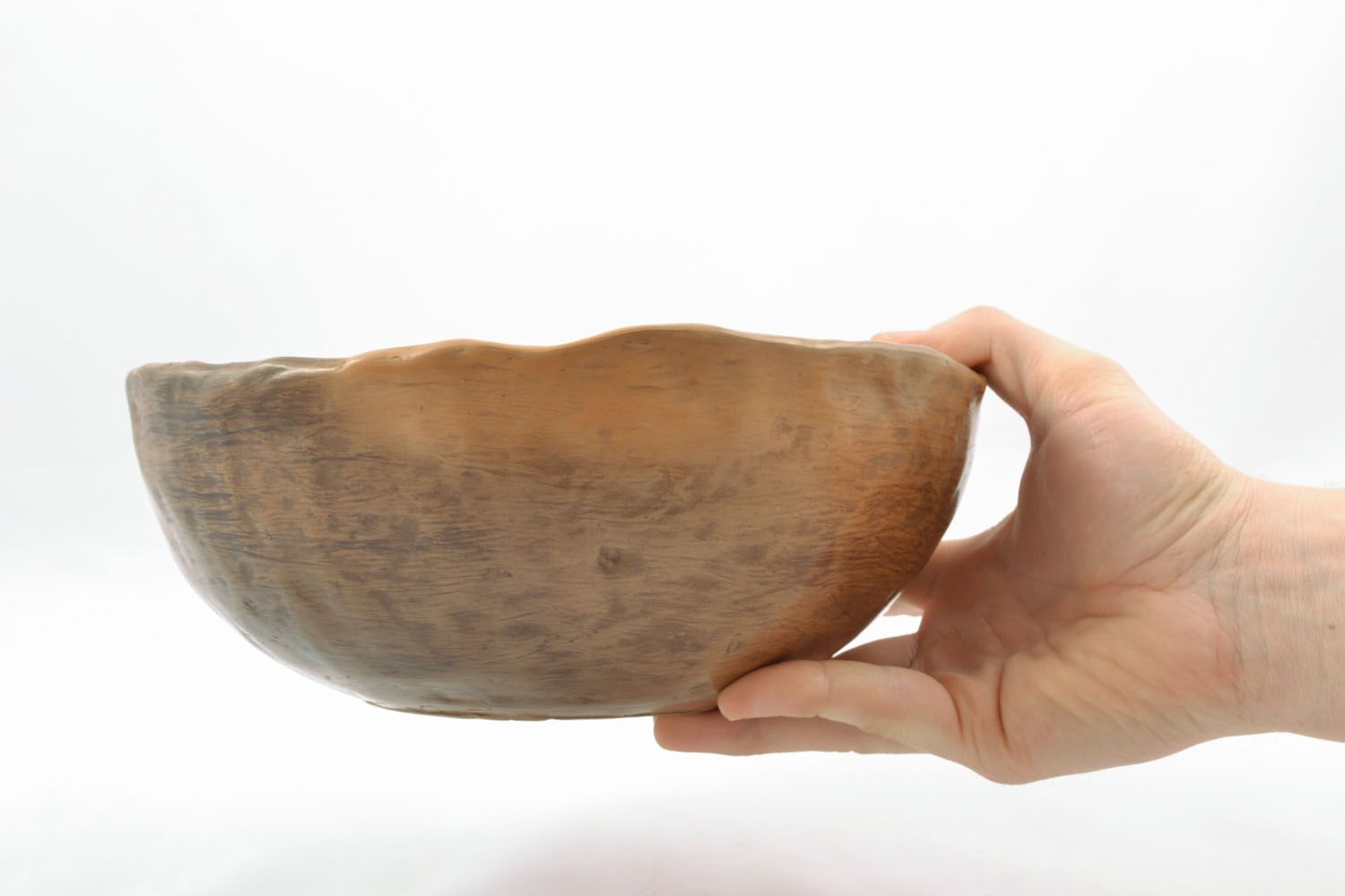 Large clay bowl photo 4