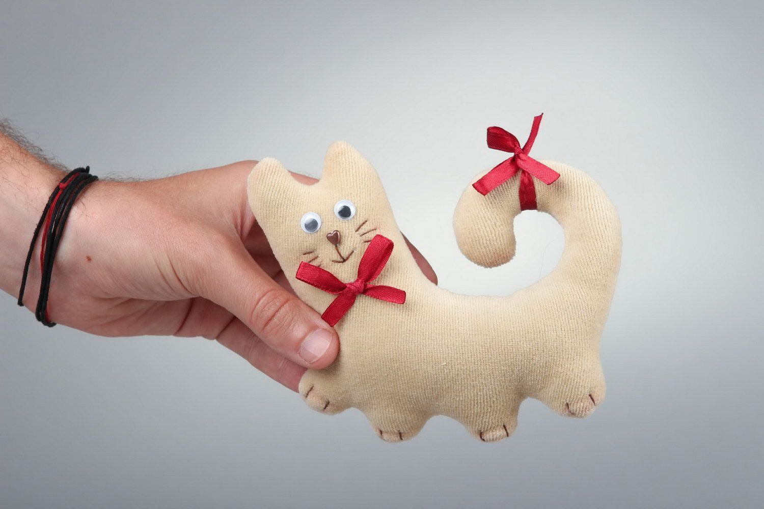 Fabric toy Long-tailed cat photo 3