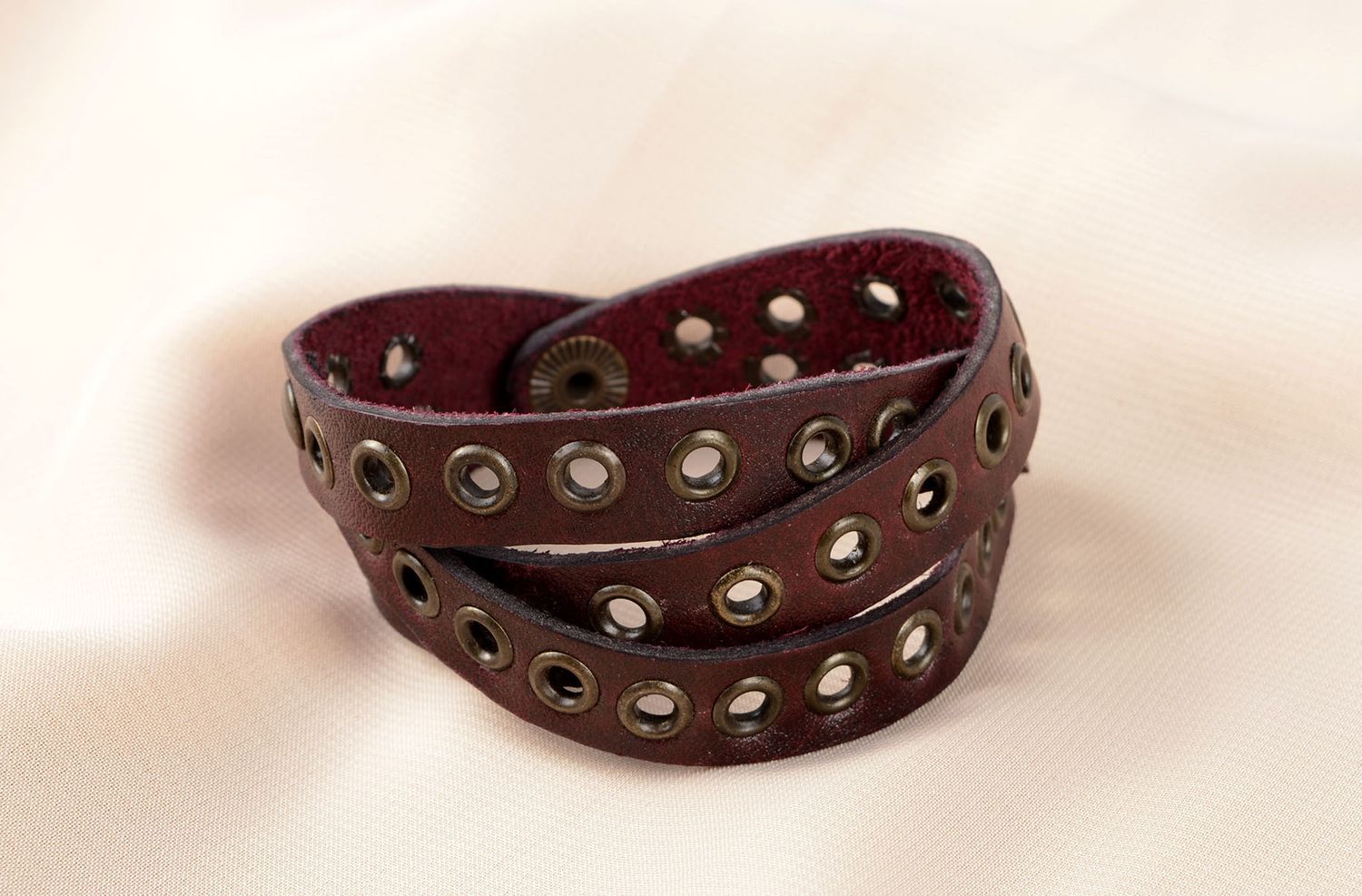 Handmade bracelet designer jewelry leather wrap bracelet leather cuffs photo 5