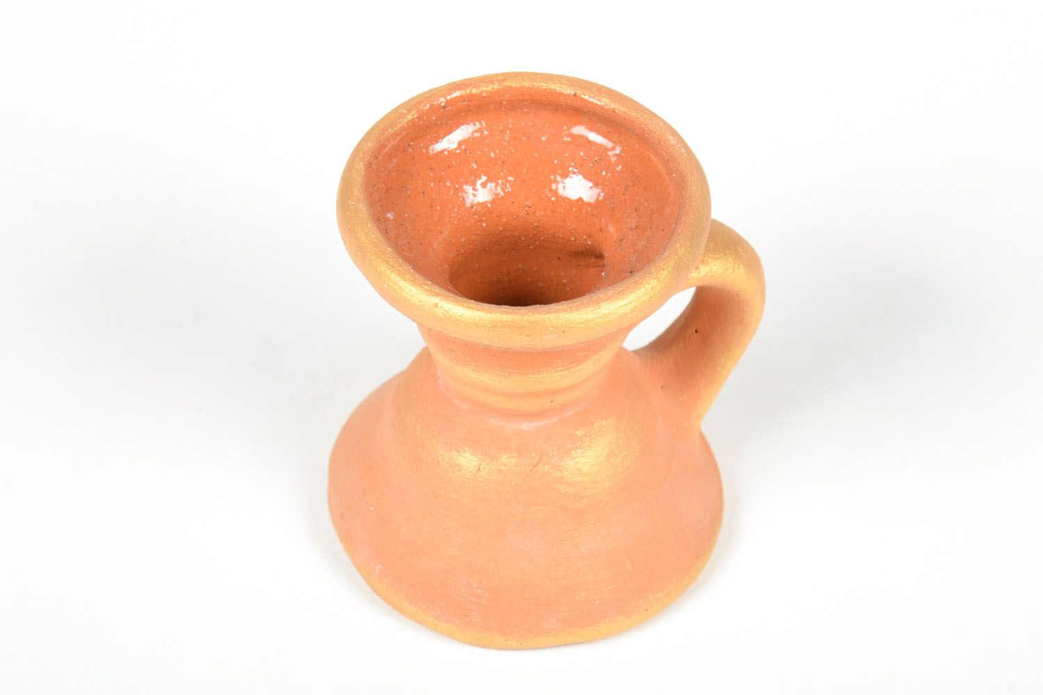 Clay candle holder photo 4